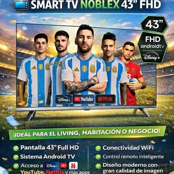 Smart Tv 43" Sistema operativo Android TV