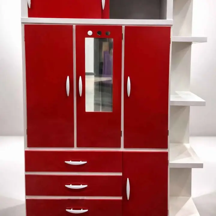 Ropero estantes con espejo