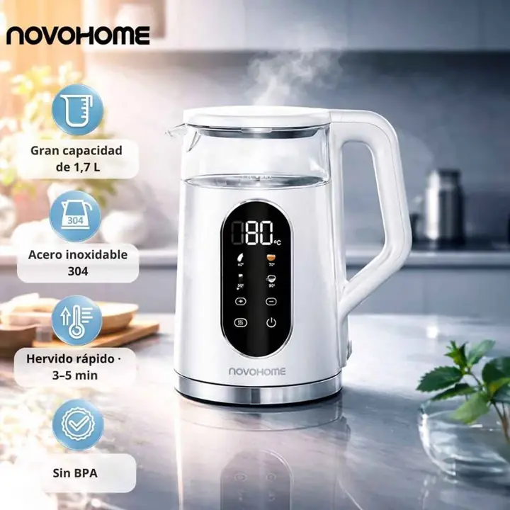 Pava eléctrica digital novohome