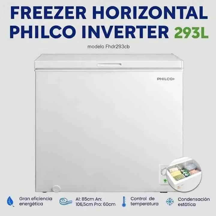 Freezer Philco 293L Blanco