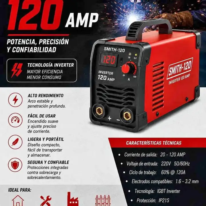 Soldadora inverter 120A