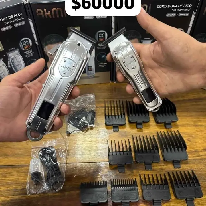 Combo Profesional de máquina cortadora de pelo y patillera