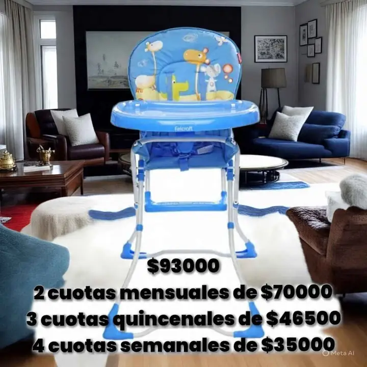 Silla de Comer para Bebé plegable