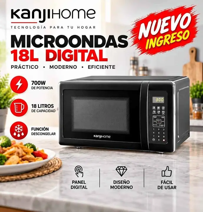 $141.200 Microondas kanjihome 18L digital