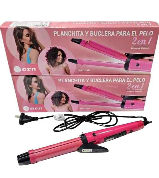 Buclera y planchita 2 en 1