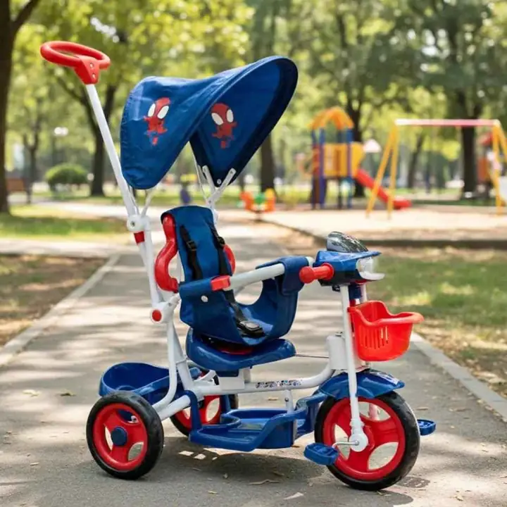 Triciclo infantil disney - modelo spiderman - con luz y sonido