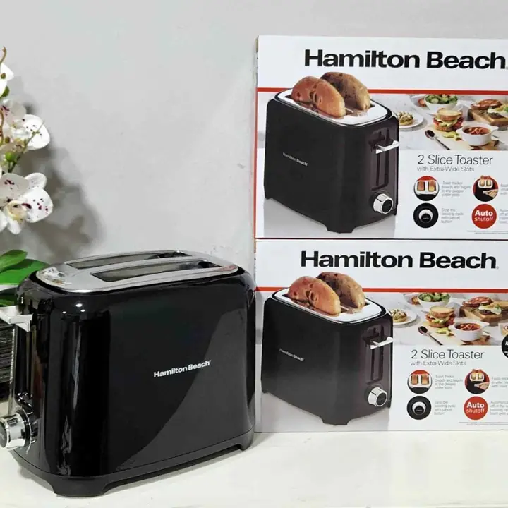 Tostadora hamilton beach negra
