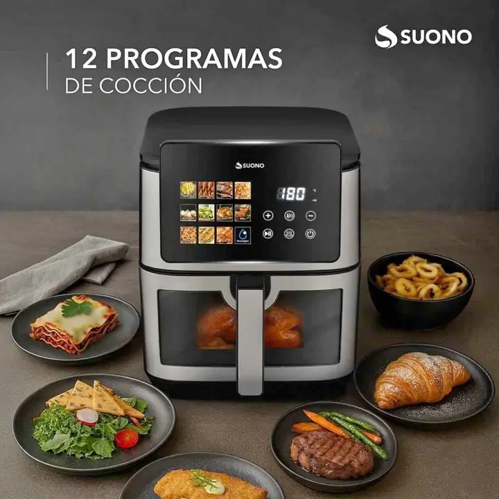 Freidora de Aire Suono Dígital XL 9L 1800W Negro