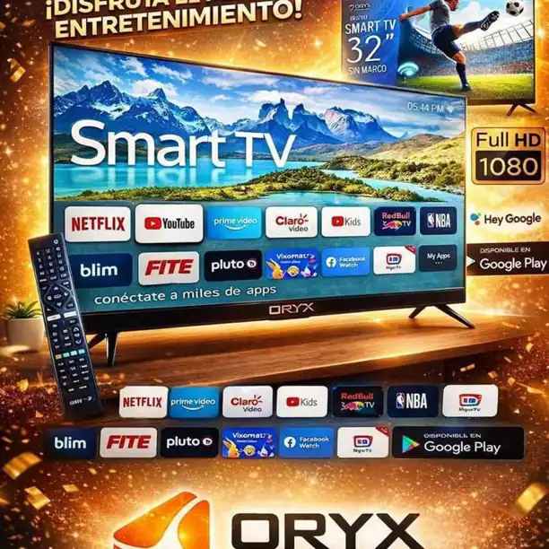 Nuevo smart TV oryx 32" ofertaa solo contado
