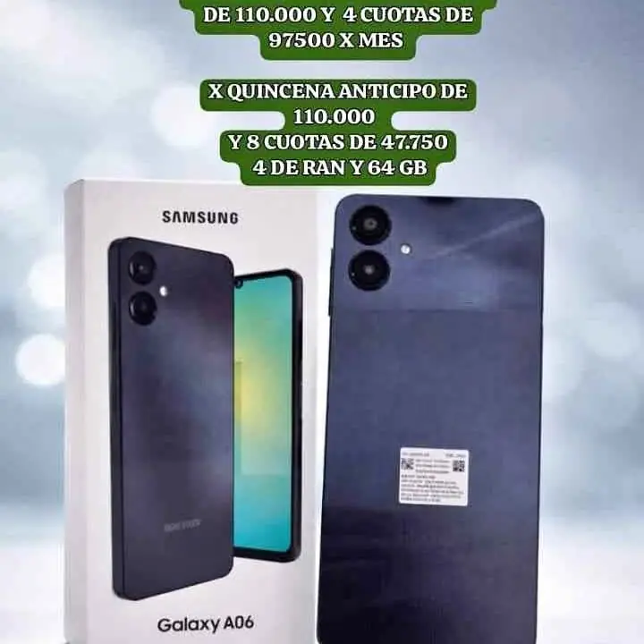 Celular Samsung galaxy A06 a pagar