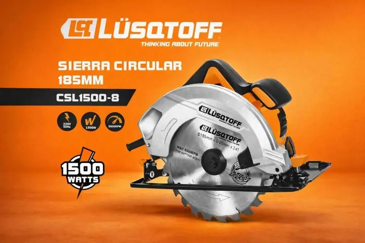 Sierra circular lusqtoff 1500 W - 185 mm