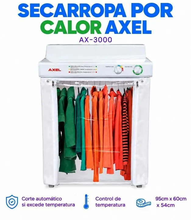 Secarropas por Calor Axel Blanco AX-3000
