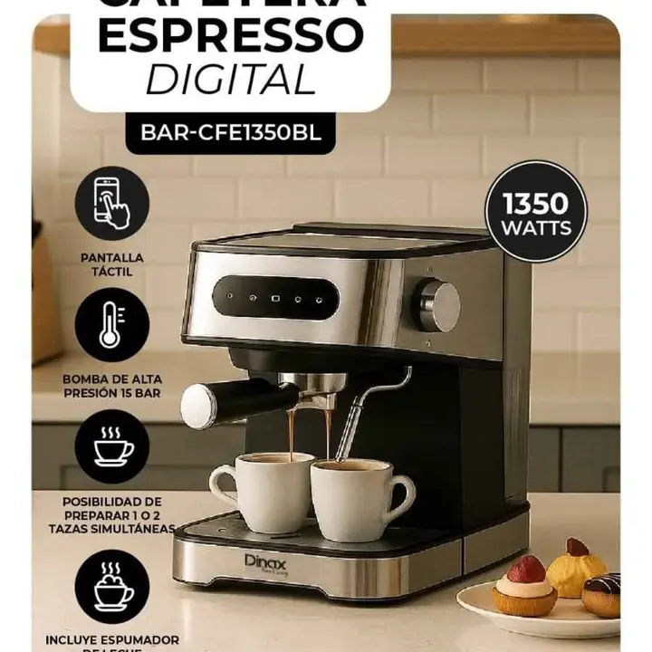 Cafetera expresso digital dinax