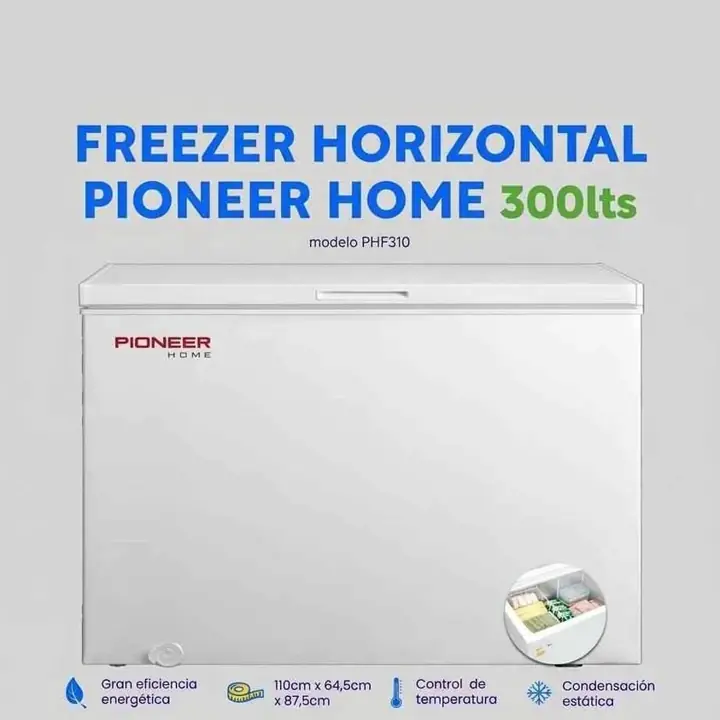 Freezer Horizontal Pioneer Home 300L Blanco