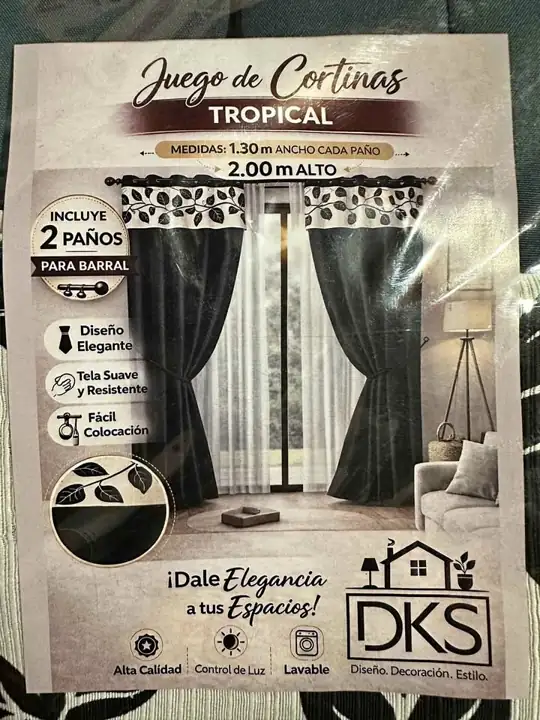 Cortina Tropical con Faldón Madras