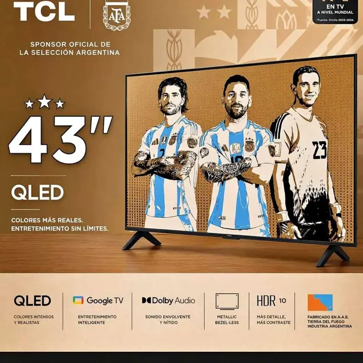 Smartv TCL 43 QLED" sistema google TV