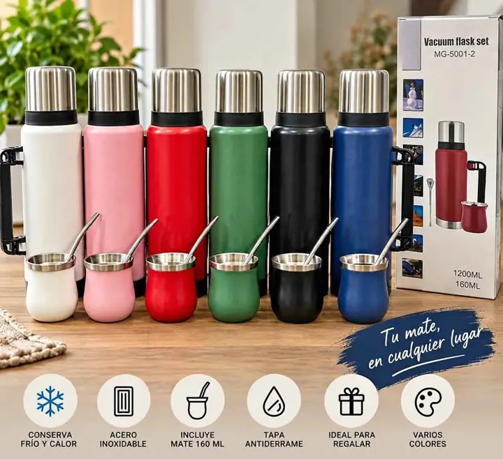 Combo termo 1,2 L + mate 160 ML