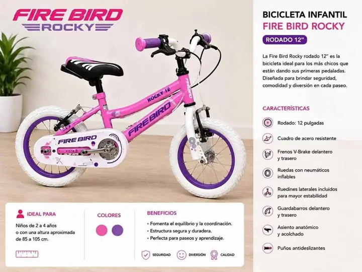 Fire bird rodado 12