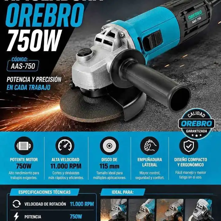 Amoladora orebro 750W