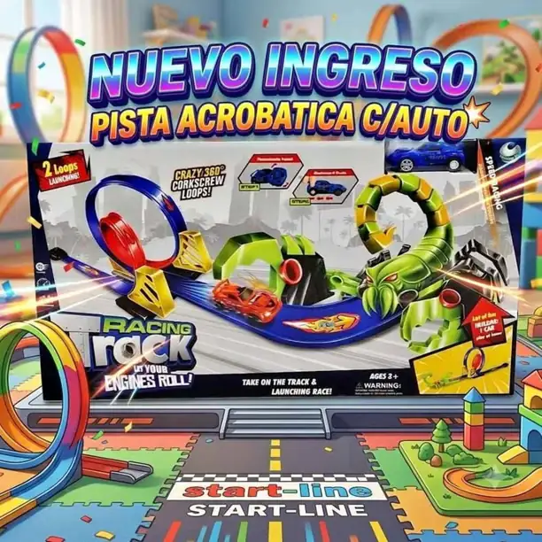 Pista acrobatica C/auto