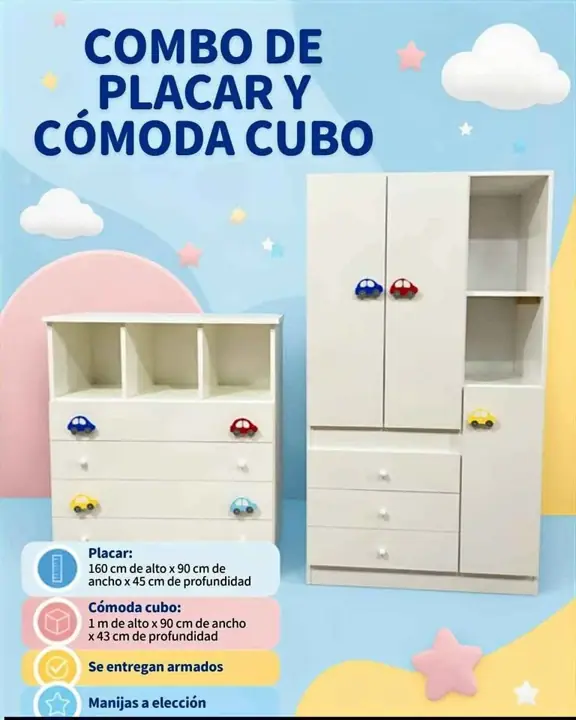 Combo Placard y Cómoda en Cuotas