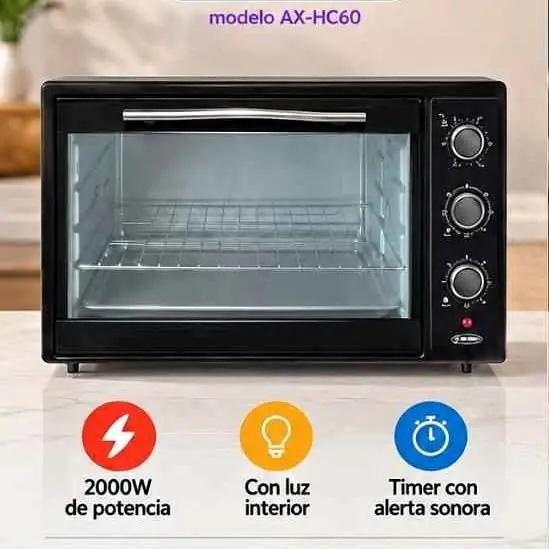 Horno eléctrico axel 60L — sin anafe