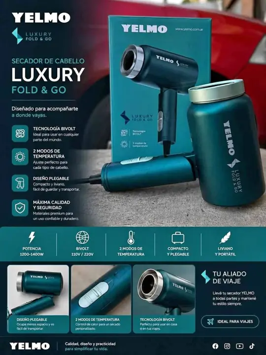 Secador de cabello yelmo