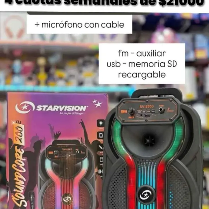 Parlante portátil Bluetooth Star Vision