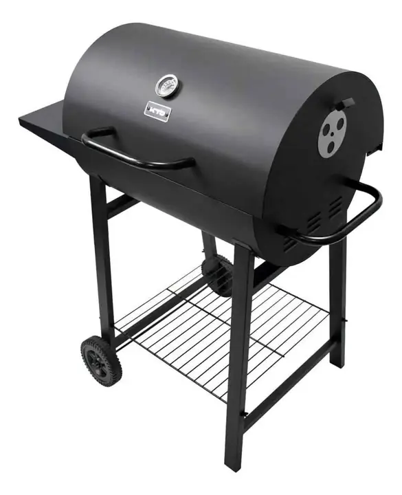 Parrilla Móvil KTO BBQ-2 C/Tapa Color Negra