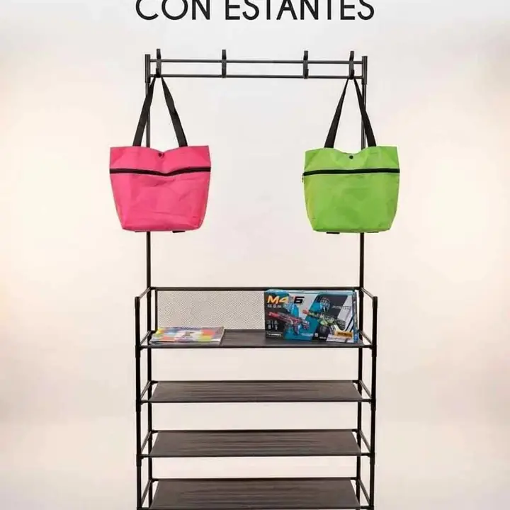 Perchero Organizador con Estantes