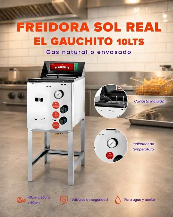 Freidora Sol Real Ultra Rápida 10 Litros