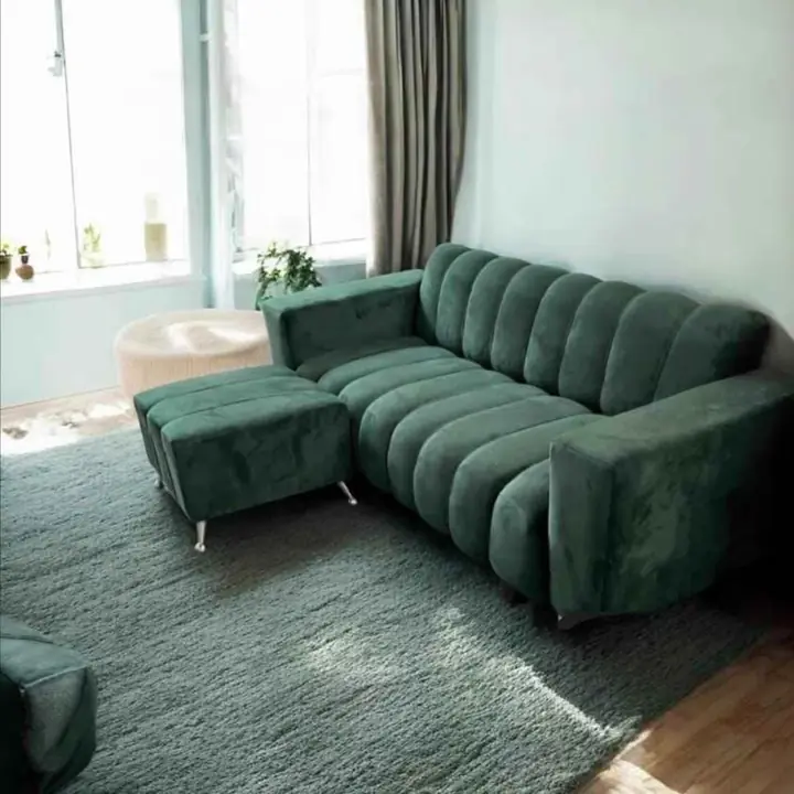 Sillones de pana 3 cuerpos, con camastro incluído