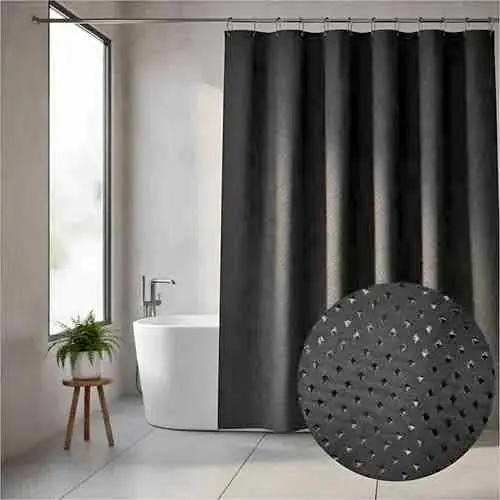 Cortina de Baño Raso Modelo Diamante