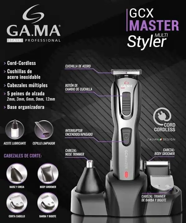 Cortadora de pelo gama gcx master multistyler