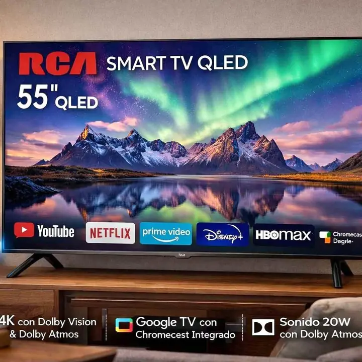 Smart RCA 55” 4K QLED
