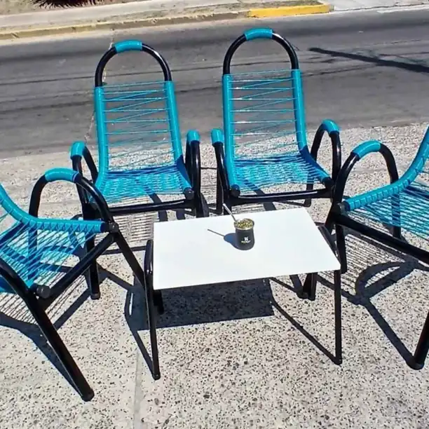 Juego de Jardín 4 Sillones + Mesita