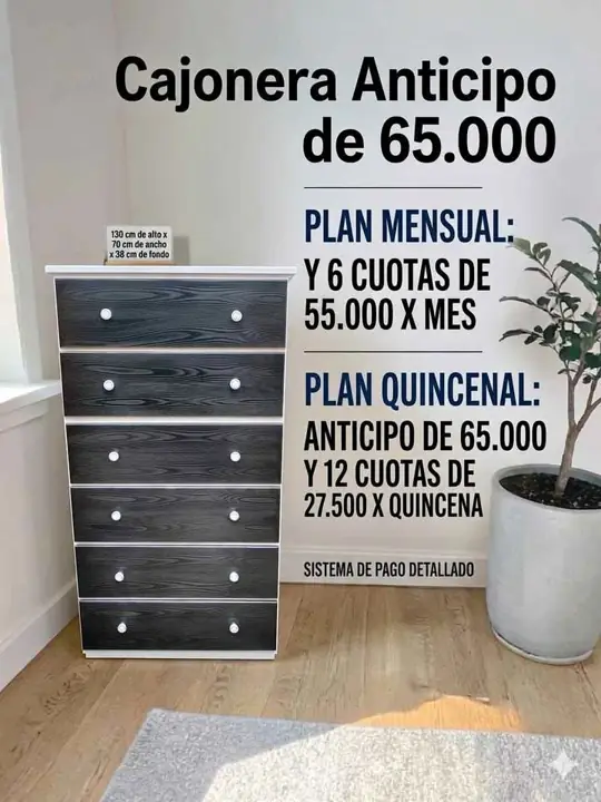Cajonera disponible entrega inmediata