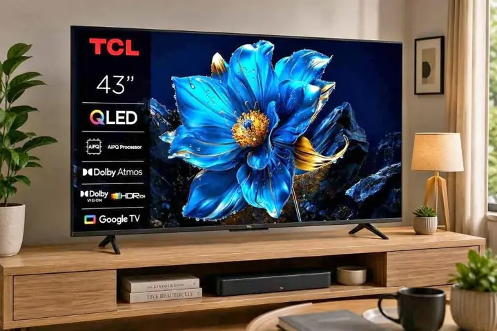 TV smart TCL QLED 43" full HD google TV