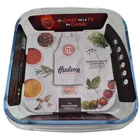 Asadera de Vidrio Cuadrada Hudson – Resistente y Versátil para tu Cocina