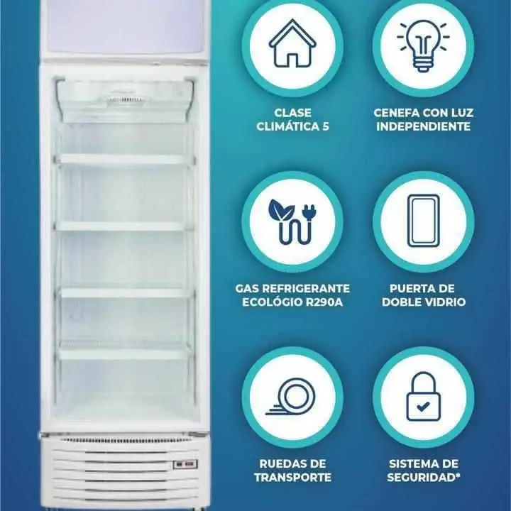 Heladera exhibidora Philco 400Lt