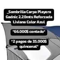 Sombrilla carpa playera a pagar o al contado