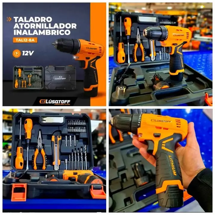 Taladro atornillador inalámbrico 12 V luqstoff