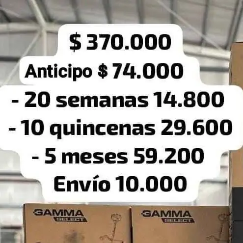 Desmalezadora gamma select al contado o a pagar