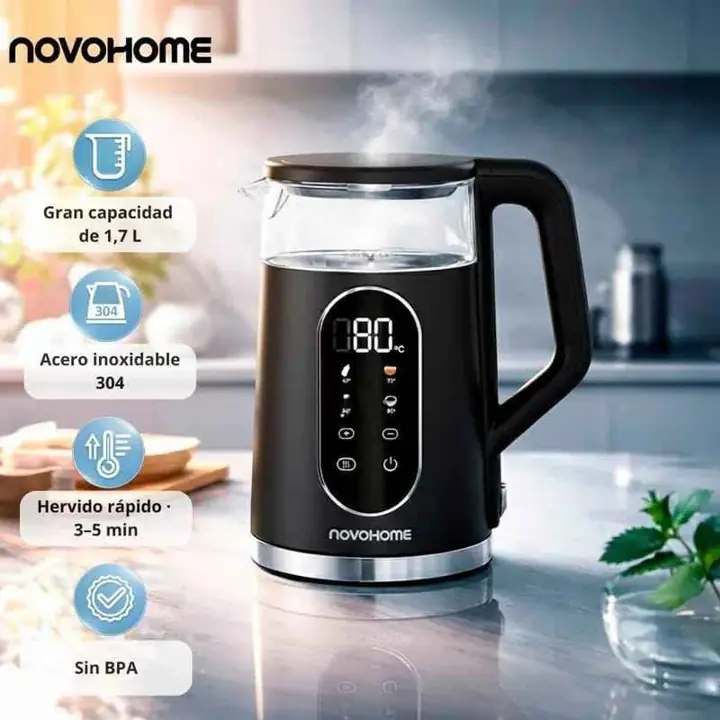 Pava eléctrica digital novohome
