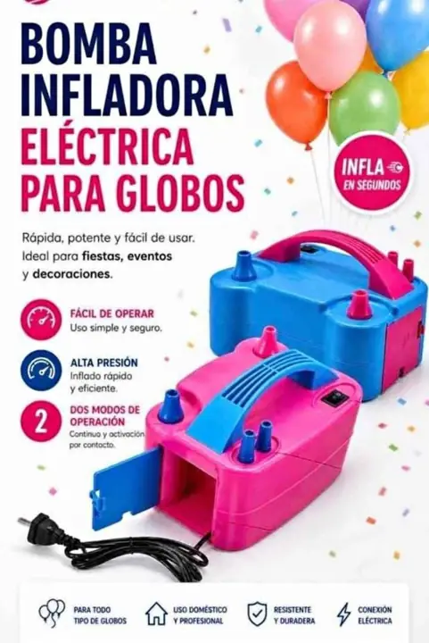 Bomba infladora para globos