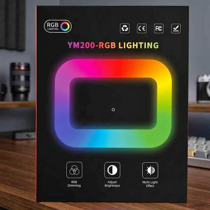 Aro de luz RGB cuadrado