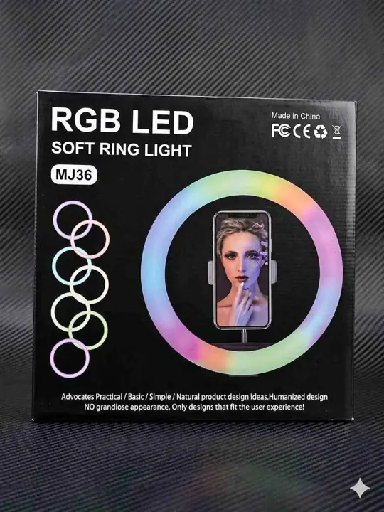 Aro de luz RGB mediano