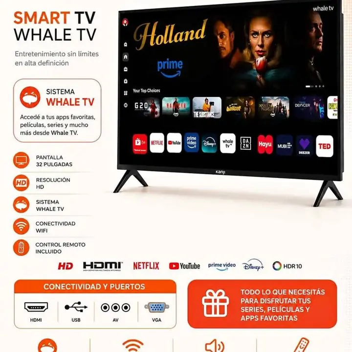 TV Kanji 32" Android whale os