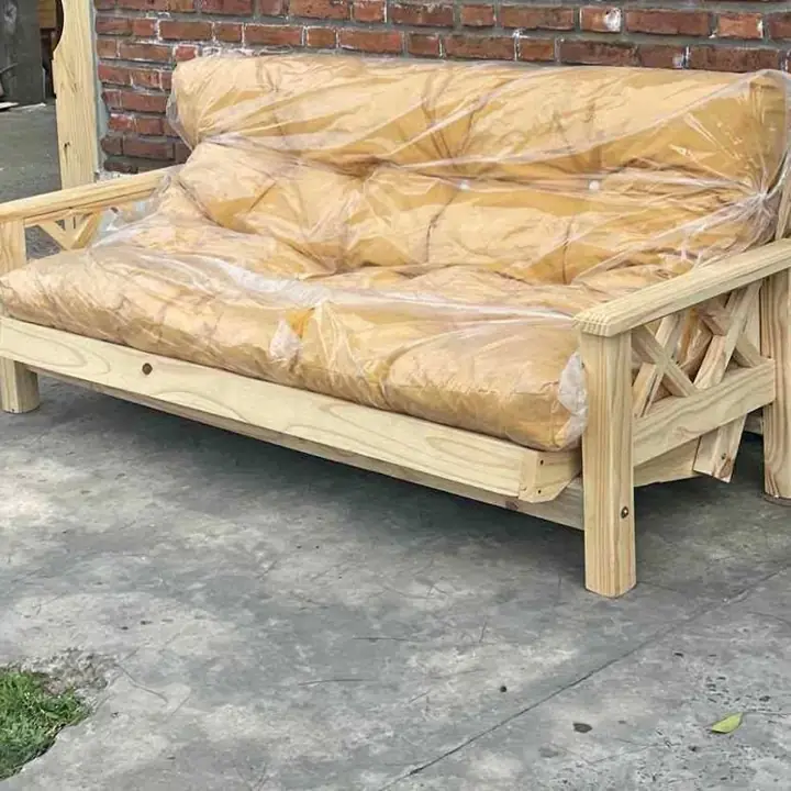 Futón de Pino con Colchón