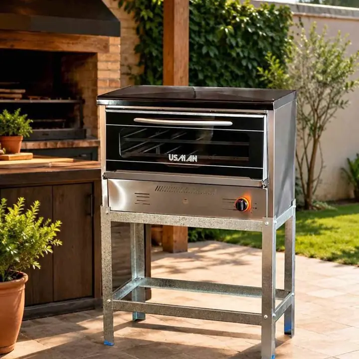 Horno acero compact H6 C/visor usman